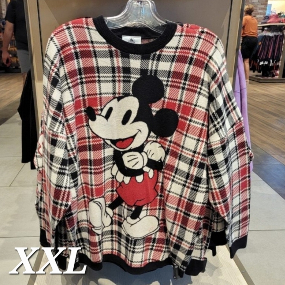 DisneyParks Christmas Holiday Spirit Jersey Mickey Sweater XXL NWT
